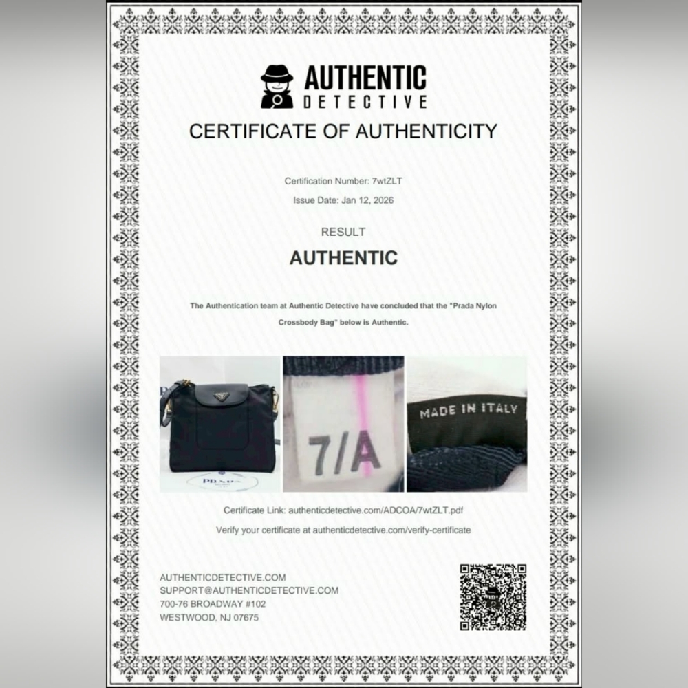 CB50 ❤️ PradaTessuto Nylon Saffiano Crossbody Bag Blue - Picture 2 of 14